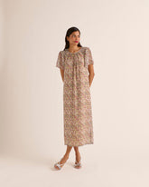 Robe Valence imprimé sunset flower