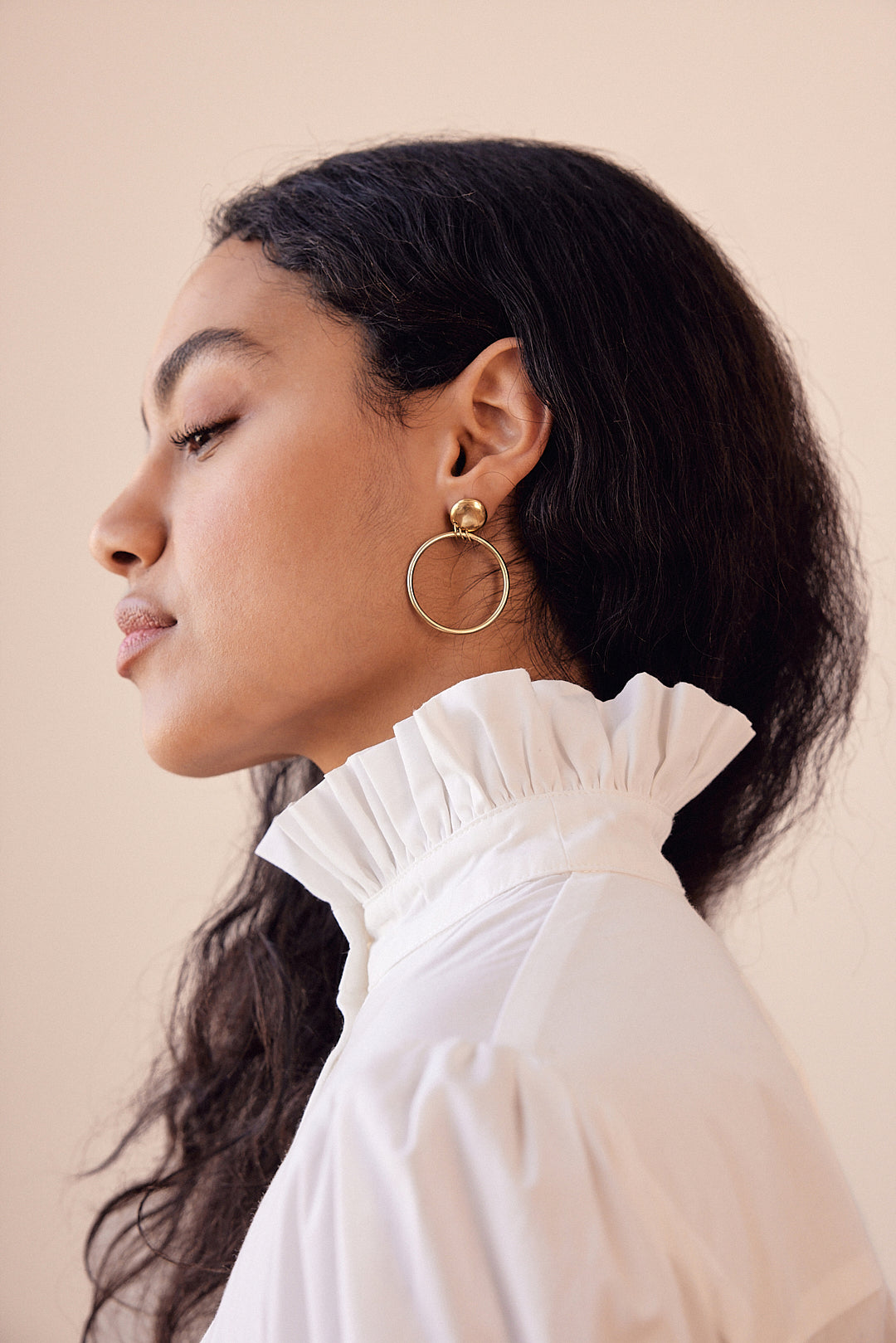 Boucles d'oreille Tila doré