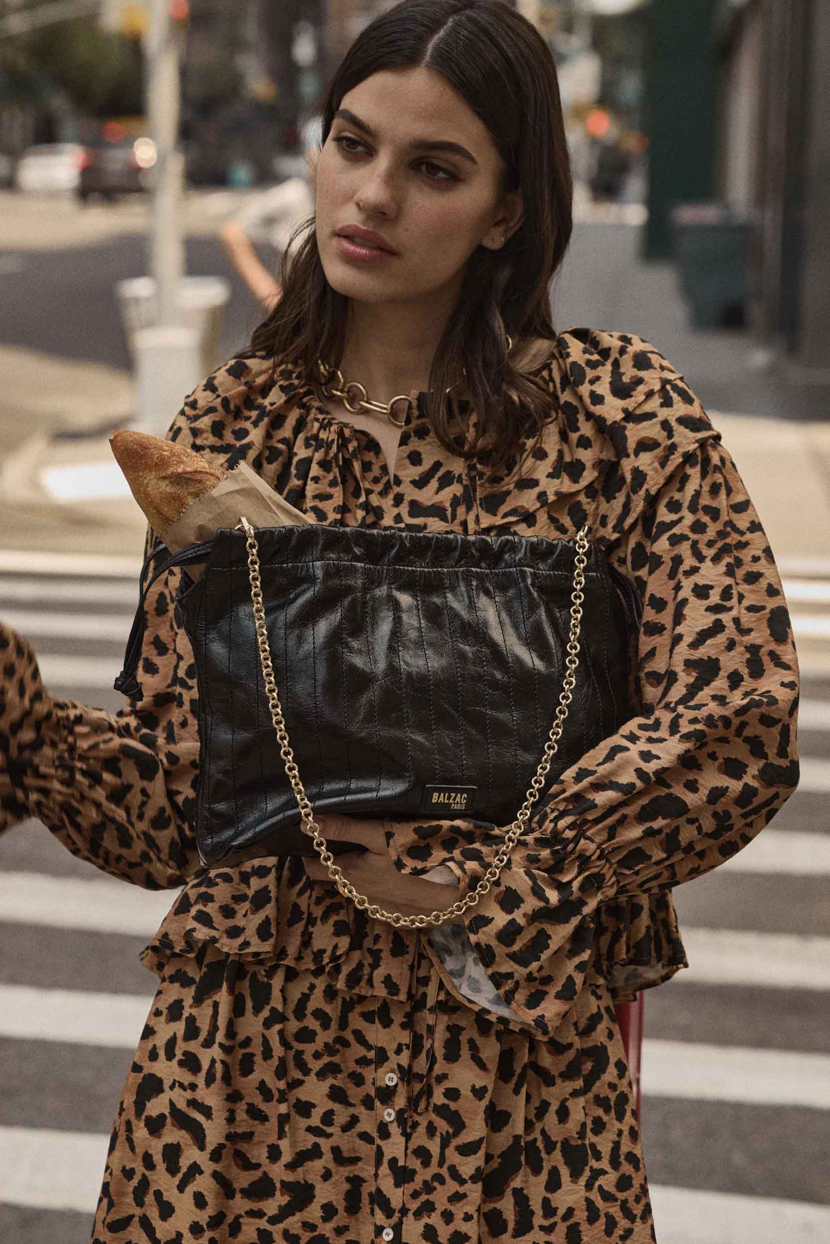 Chemise Belva imprimé guépard cappuccino