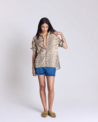 Chemise Hector léopard faded