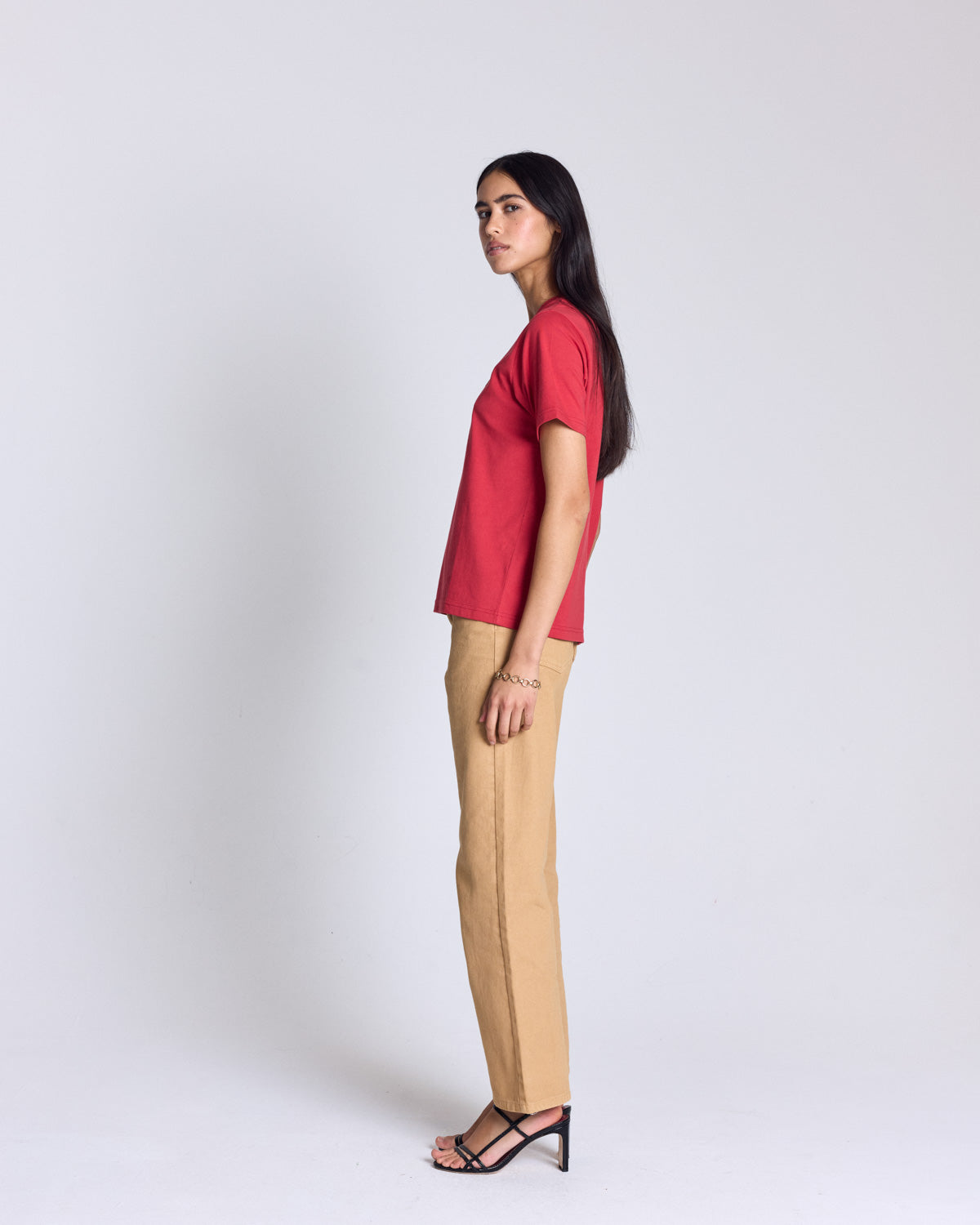 Tee-shirt Bree brodé terracotta