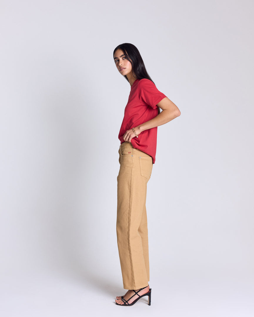Tee-shirt Bree brodé terracotta