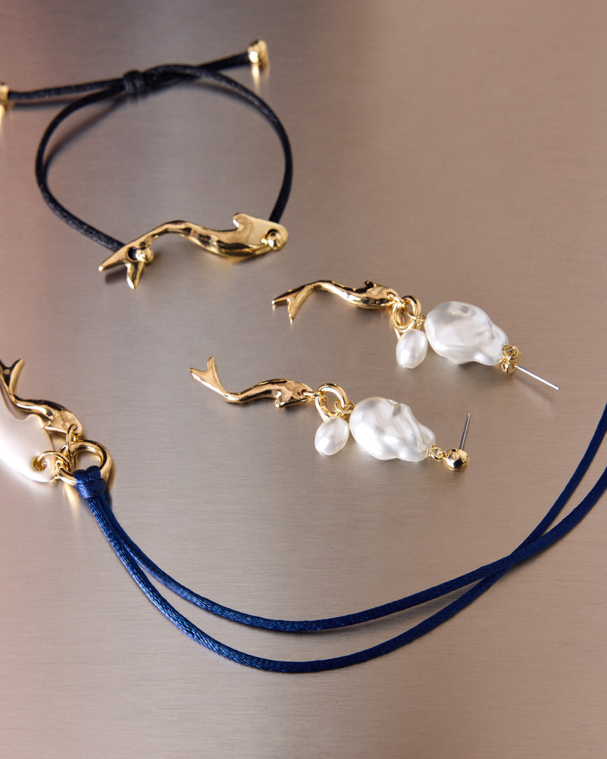 Collier Hippolyte poisson doré