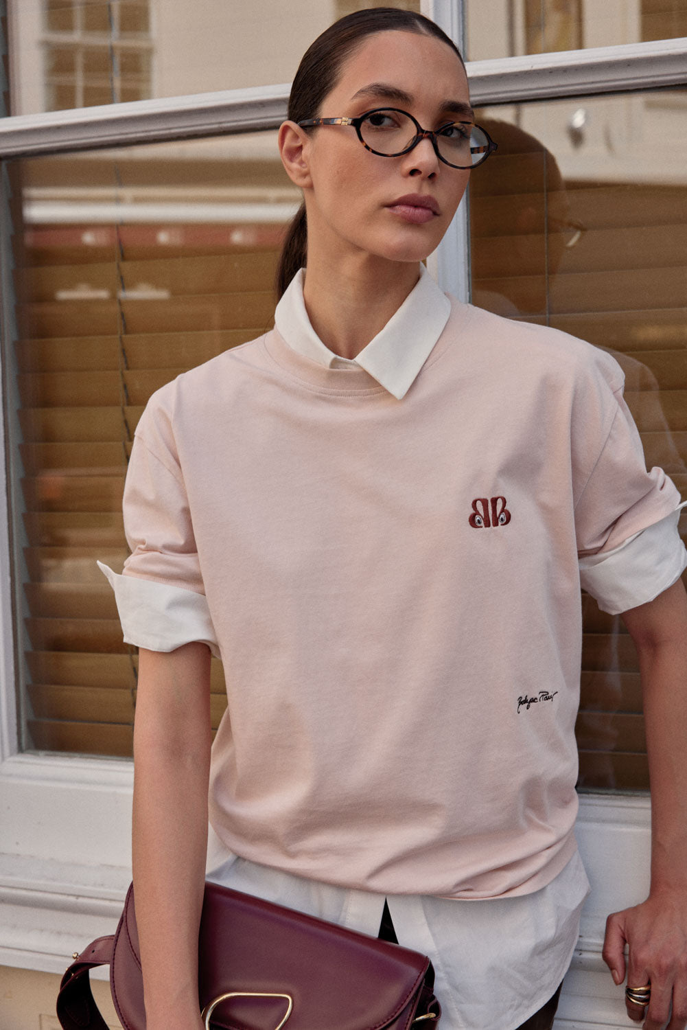 Tee-shirt Baptiste rose BP Eyes