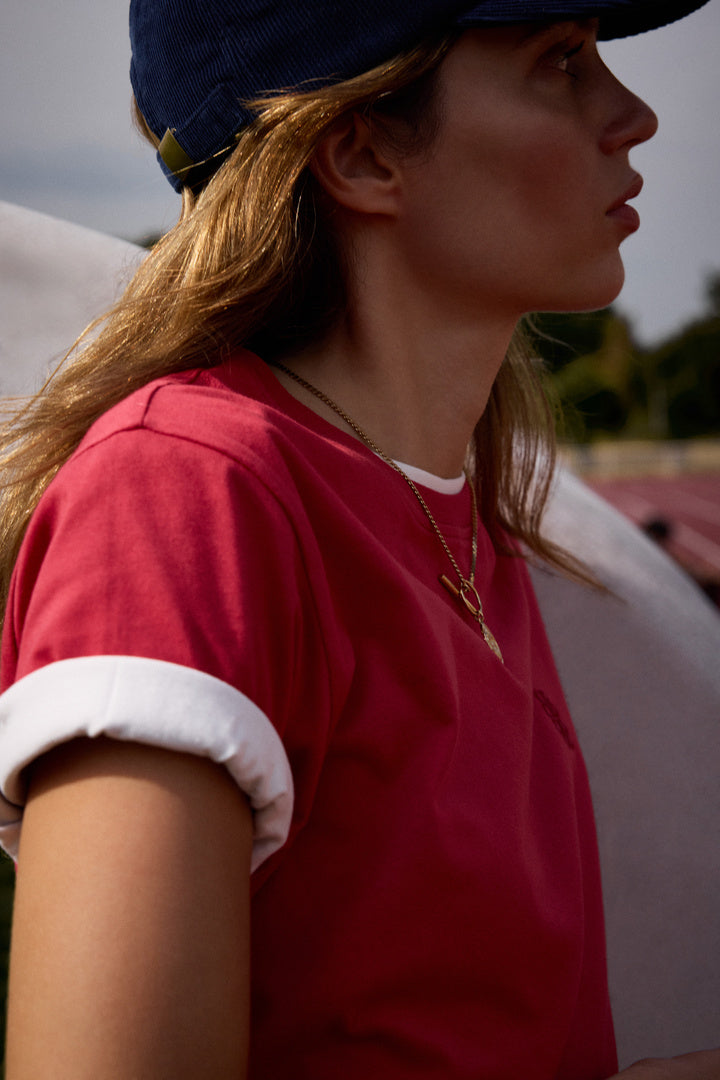 Tee-shirt Bree brodé terracotta