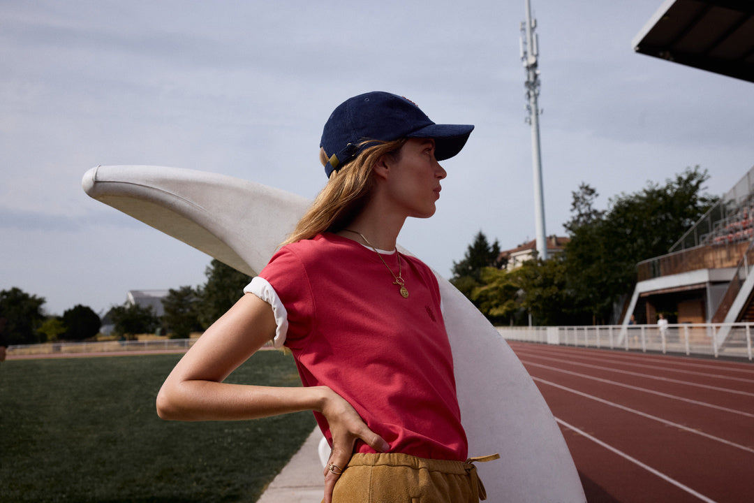 Tee-shirt Bree brodé terracotta
