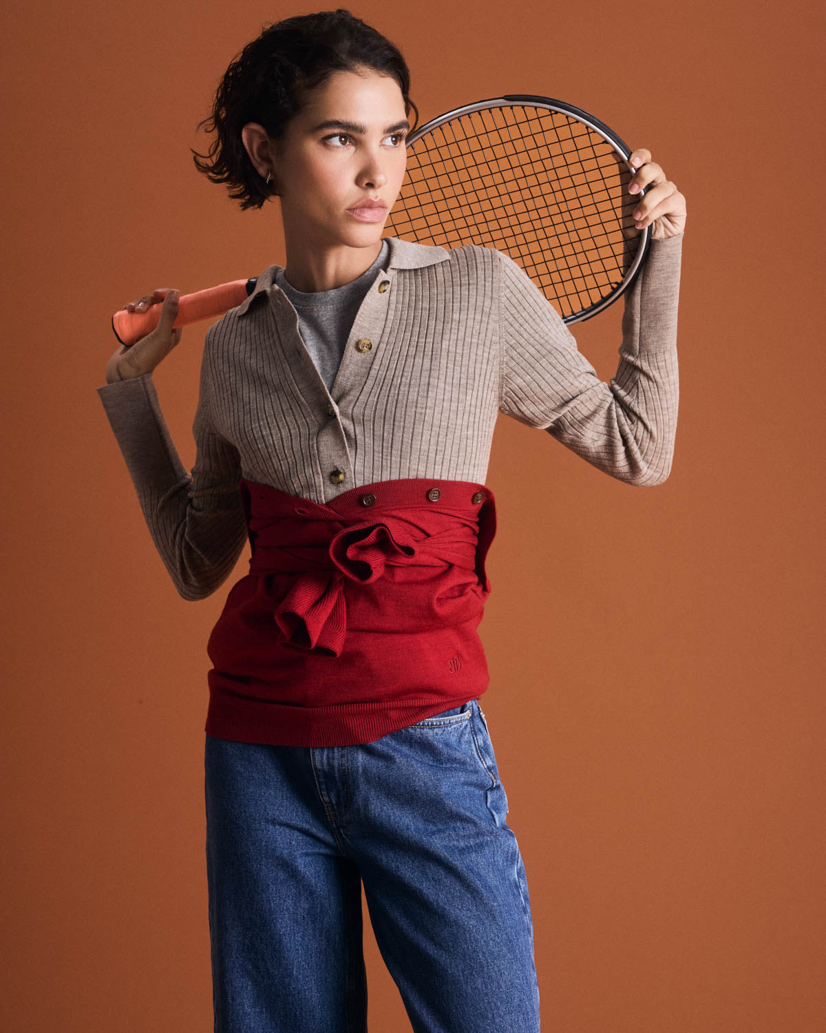 Cardigan Ombeline beige