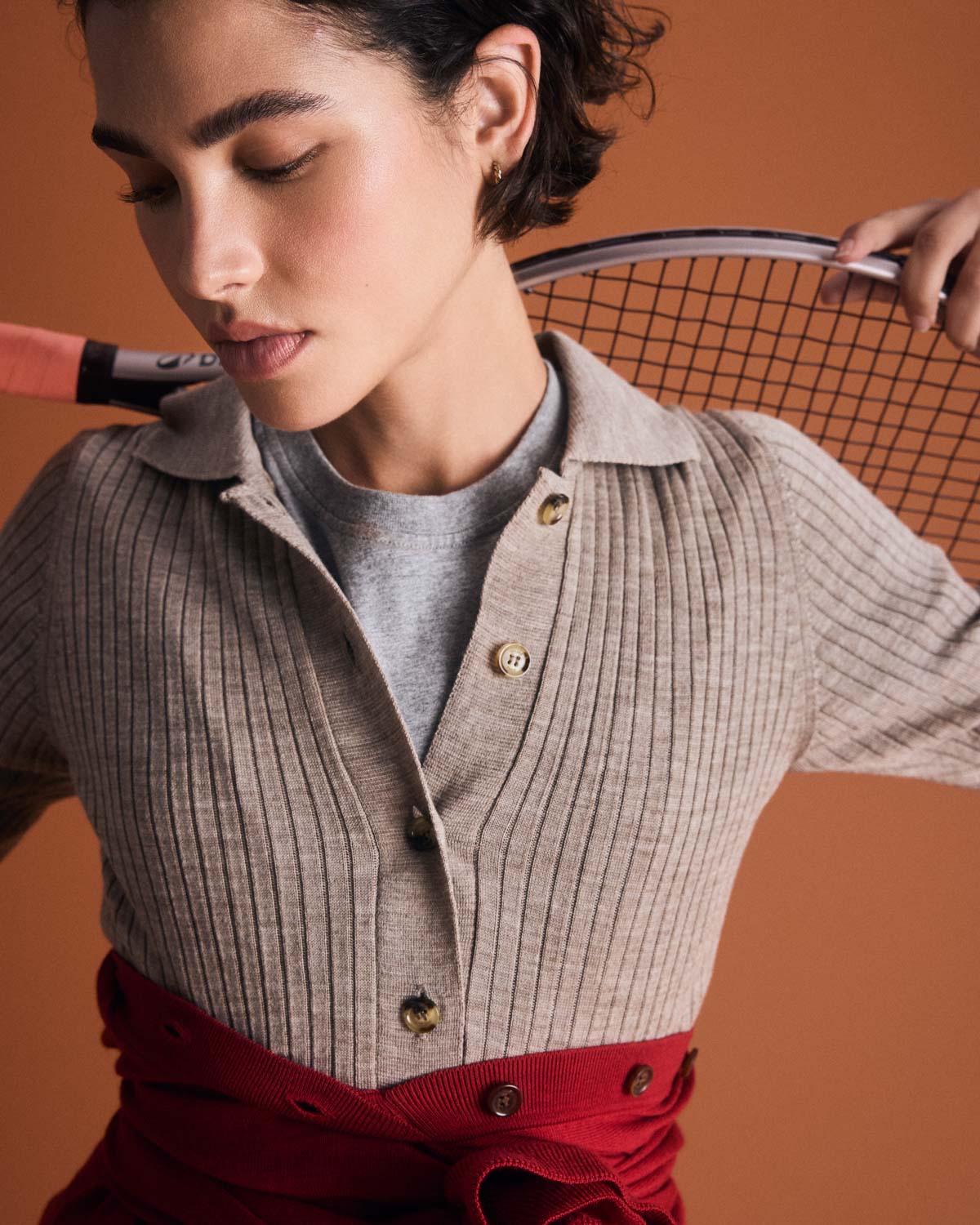 Cardigan Ombeline beige