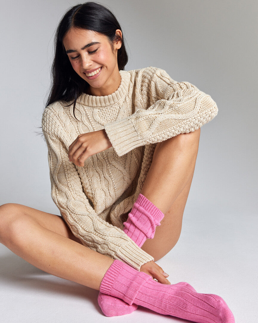 Chaussettes Felice rose