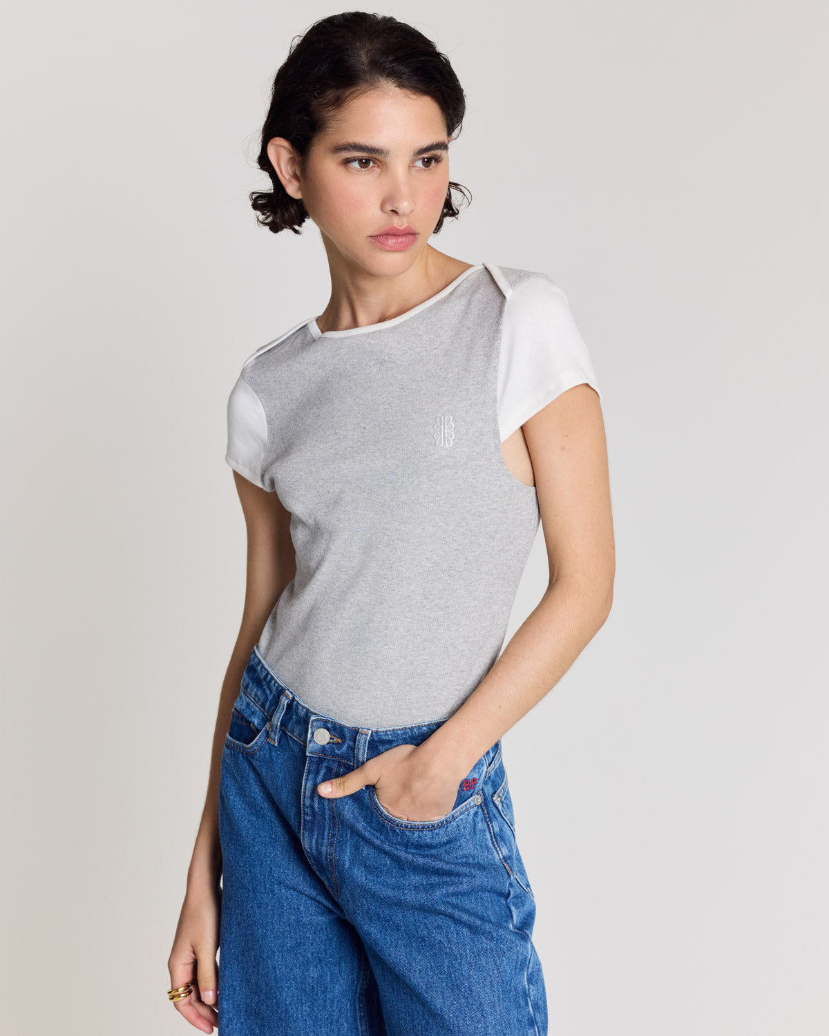 Tee shirt Elma gris chiné