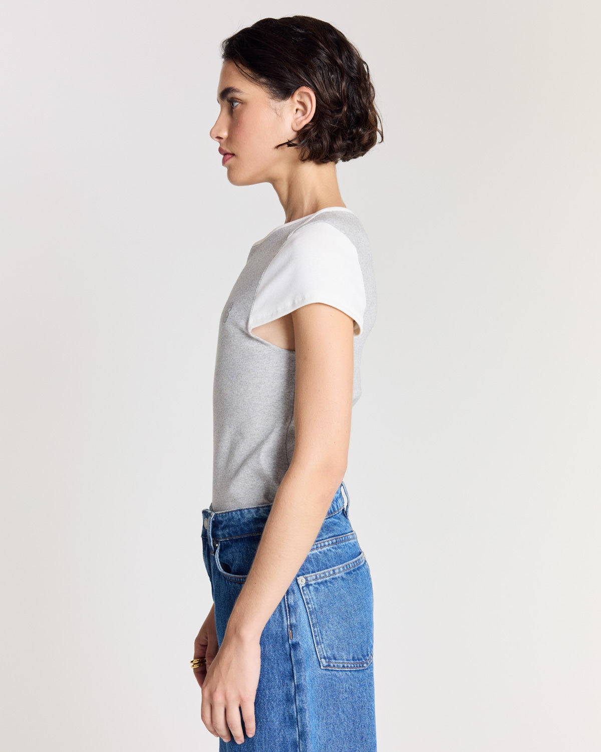 Tee shirt Elma gris chiné