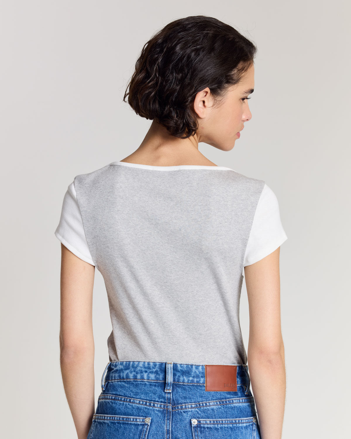 Tee shirt Elma gris chiné
