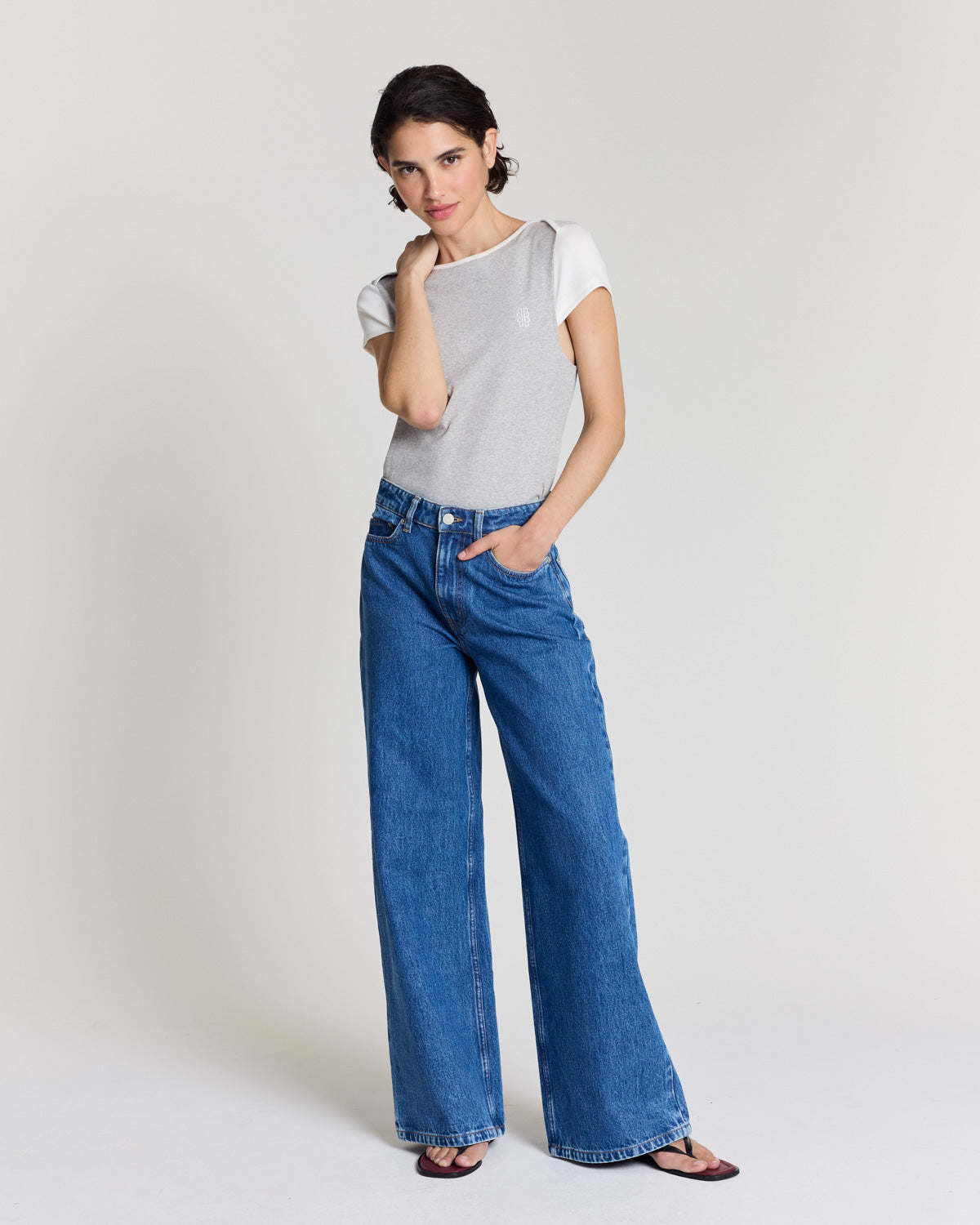 Tee shirt Elma gris chiné