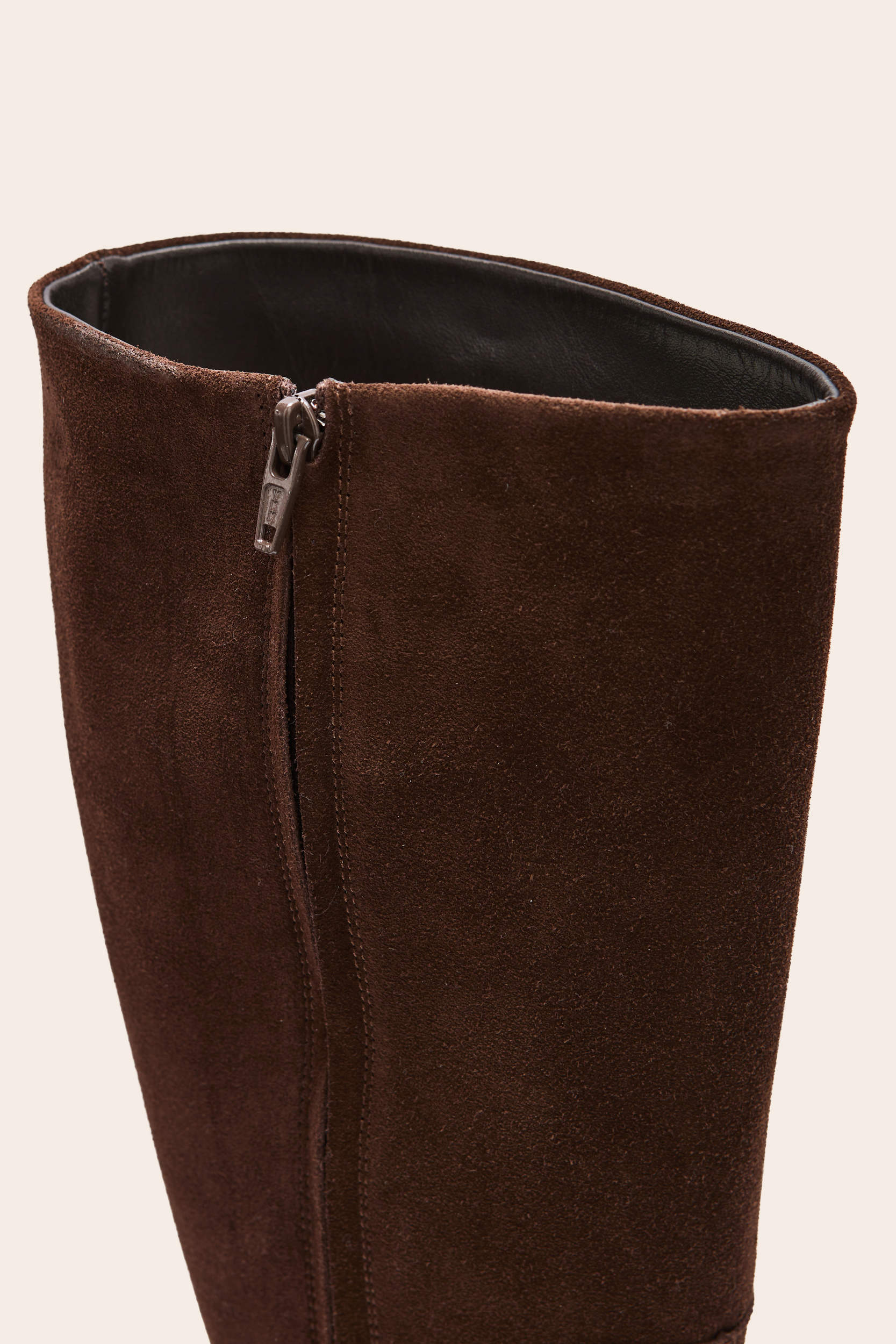 Bottes Léona croûte de cuir moka