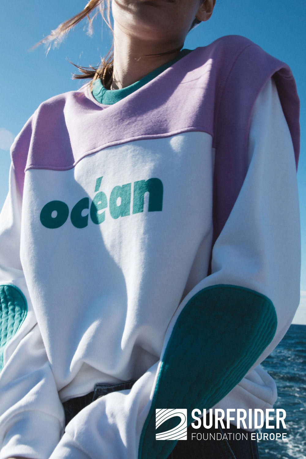 Sweat Océan tricolore