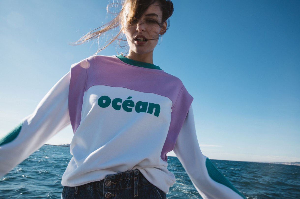 Sweat Océan tricolore
