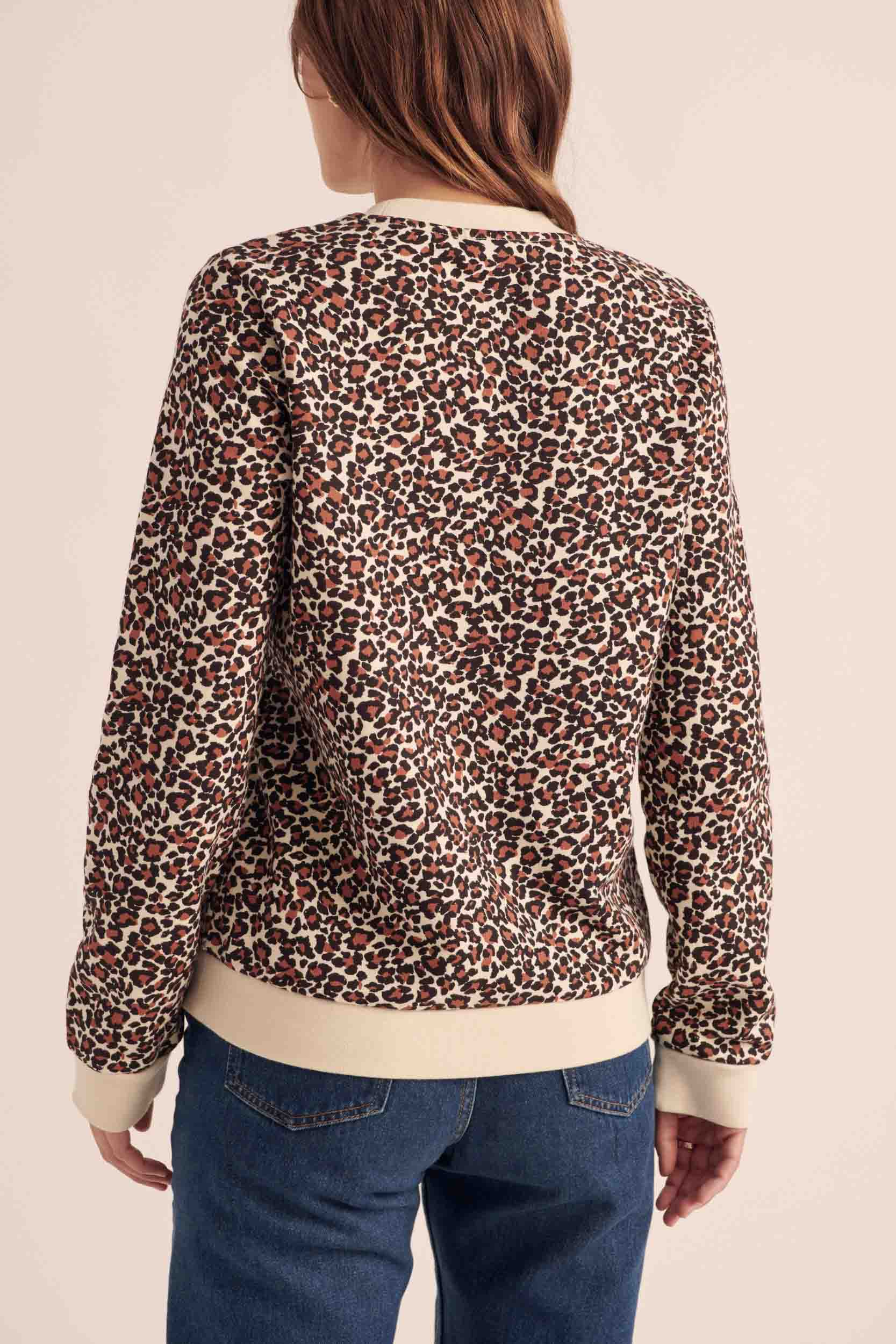 Sweat-shirt Ignace léopard