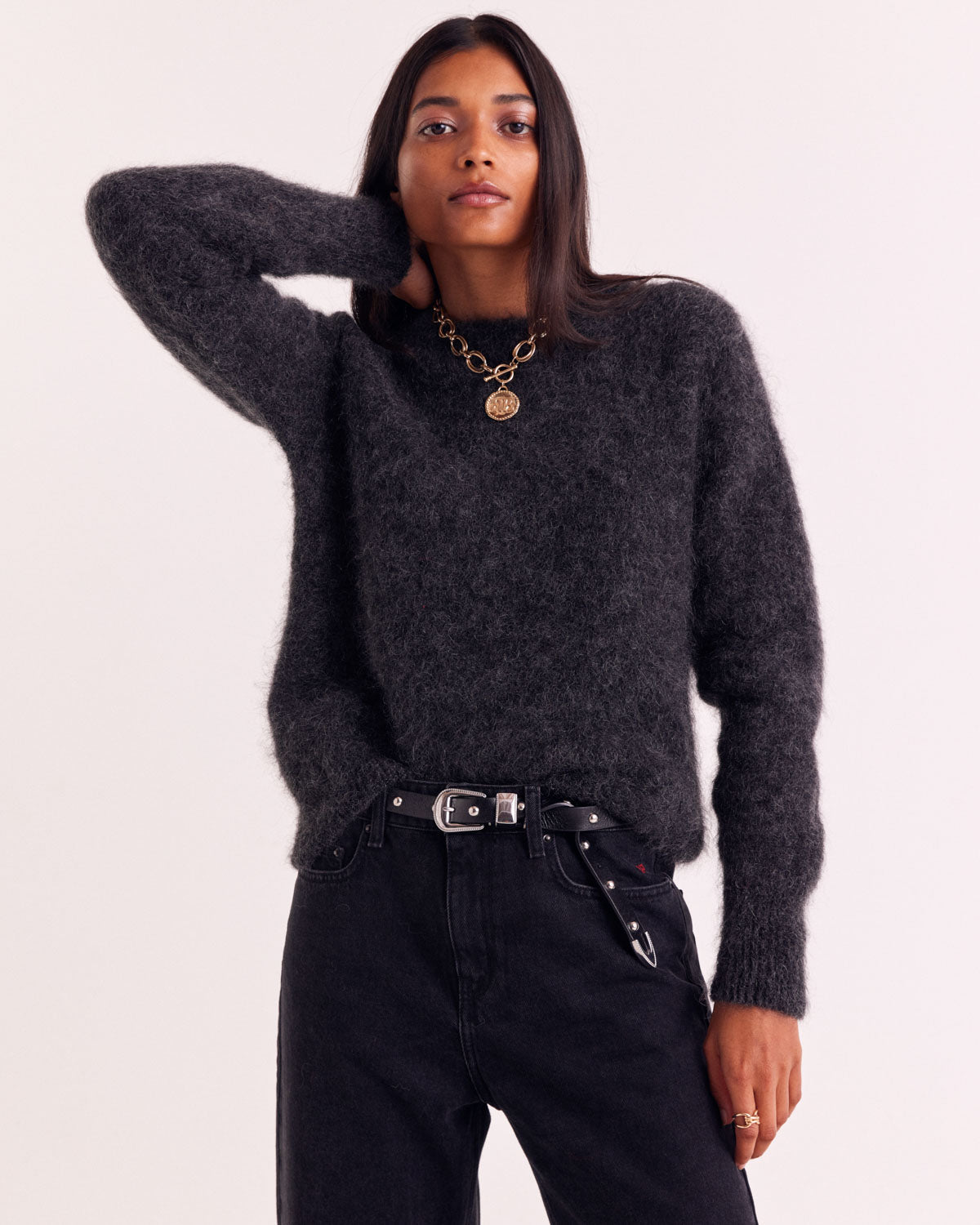 Pull Doudou gris