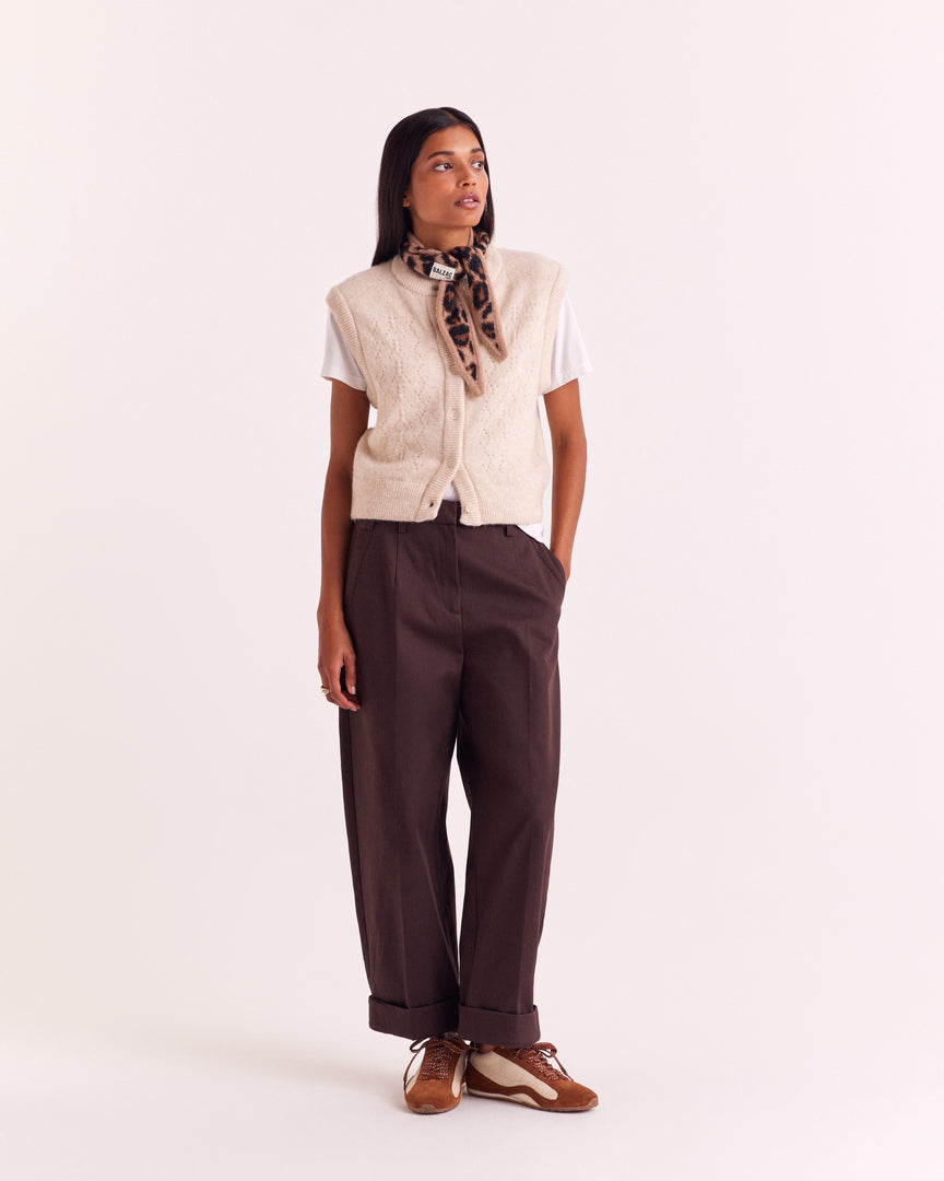 Pantalon Tristan chocolat