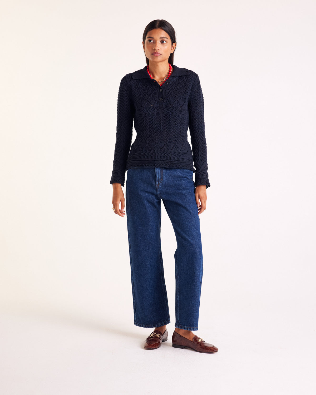 Jean Leonard bleu indigo