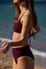 Haut de maillot Magali prune