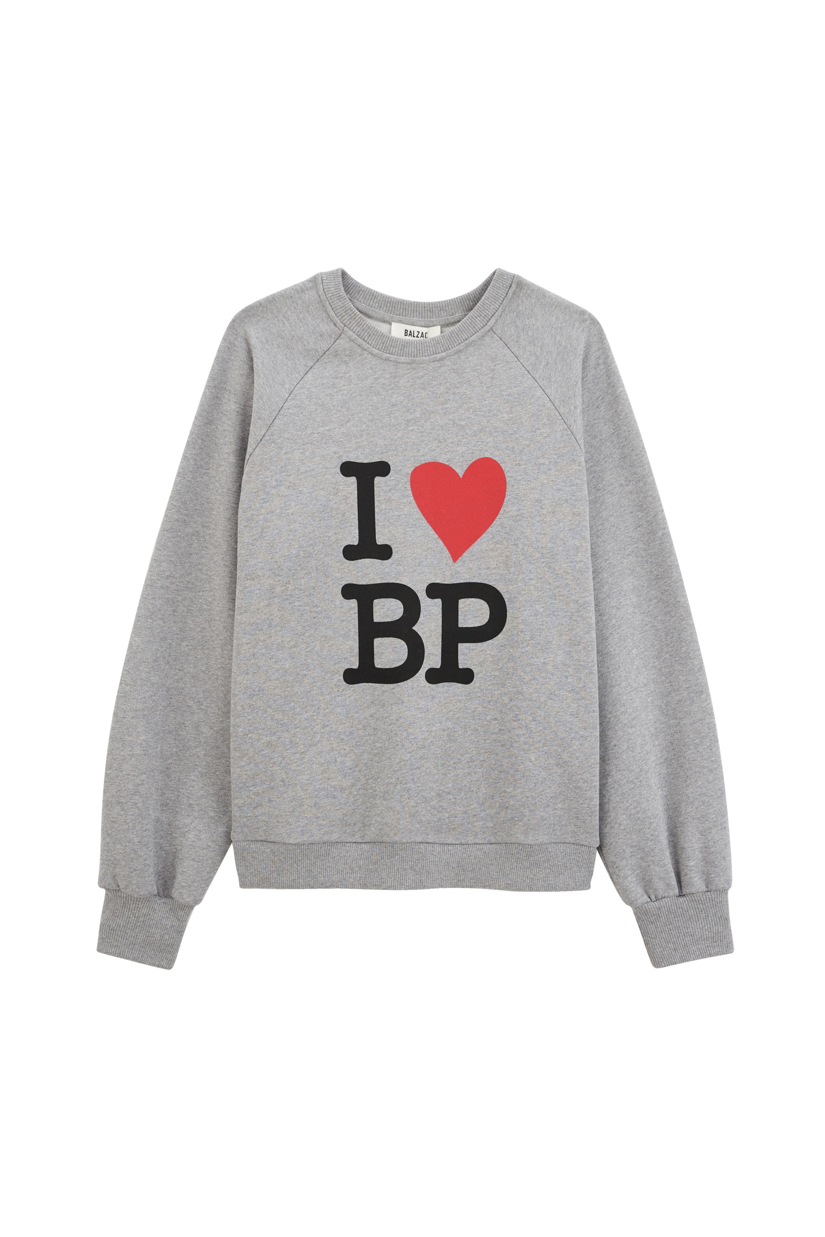 Sweat-shirt Jack I Love BP gris