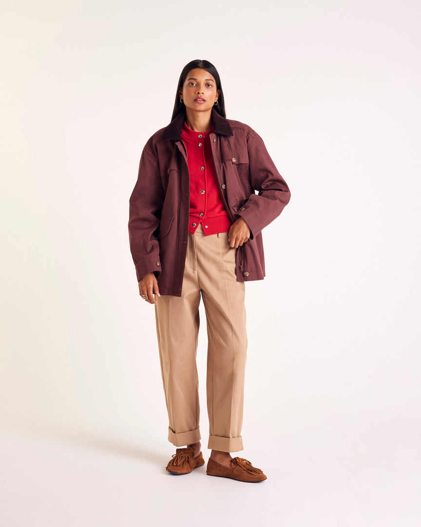 Cardigan Balthazar rouge