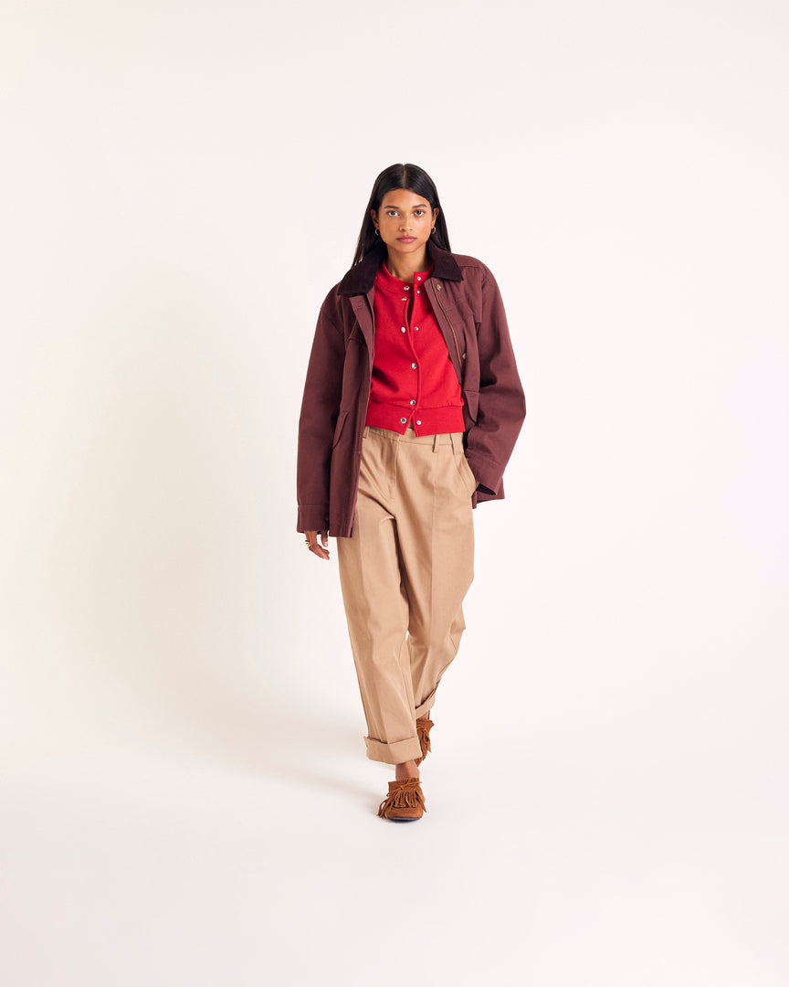 Cardigan Balthazar rouge
