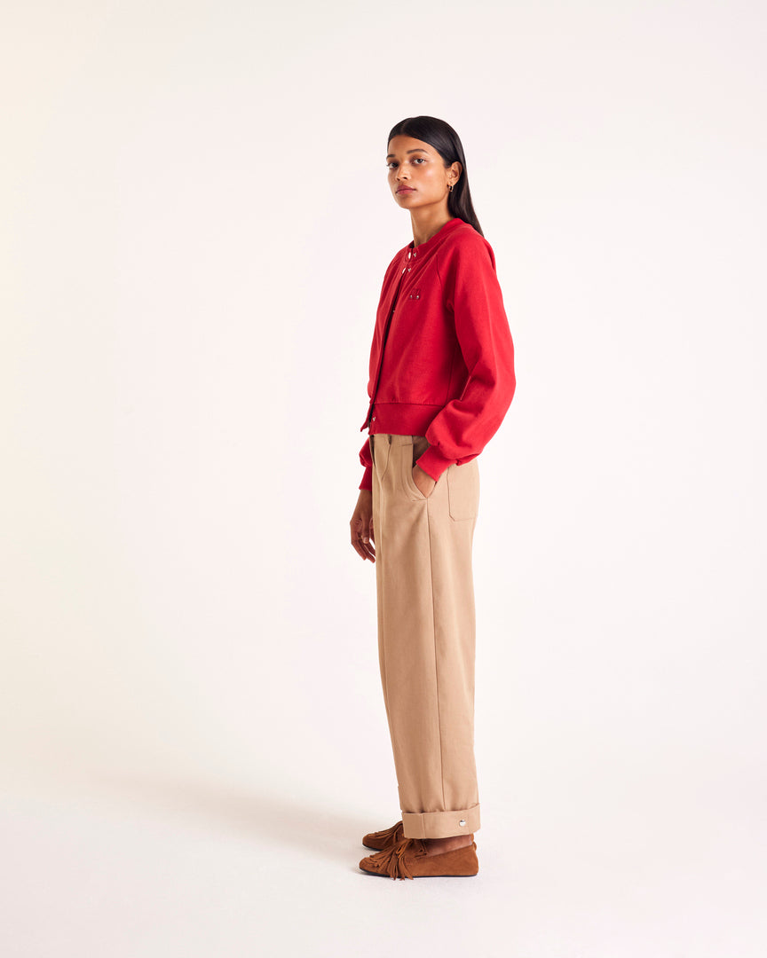 Cardigan Balthazar rouge