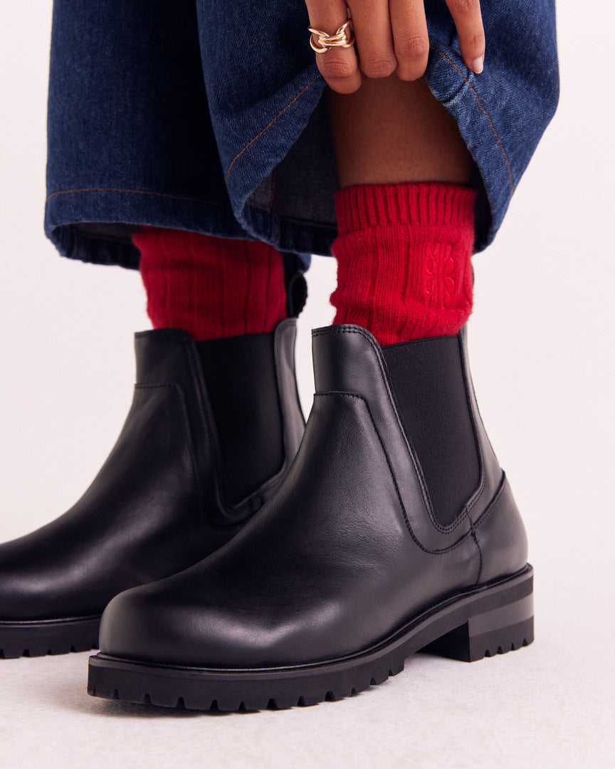 Chaussettes Felice rouge