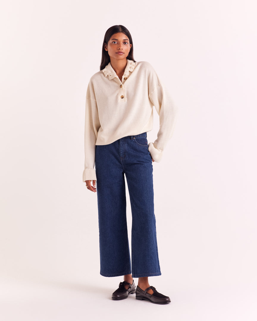 Jean Leonard bleu indigo