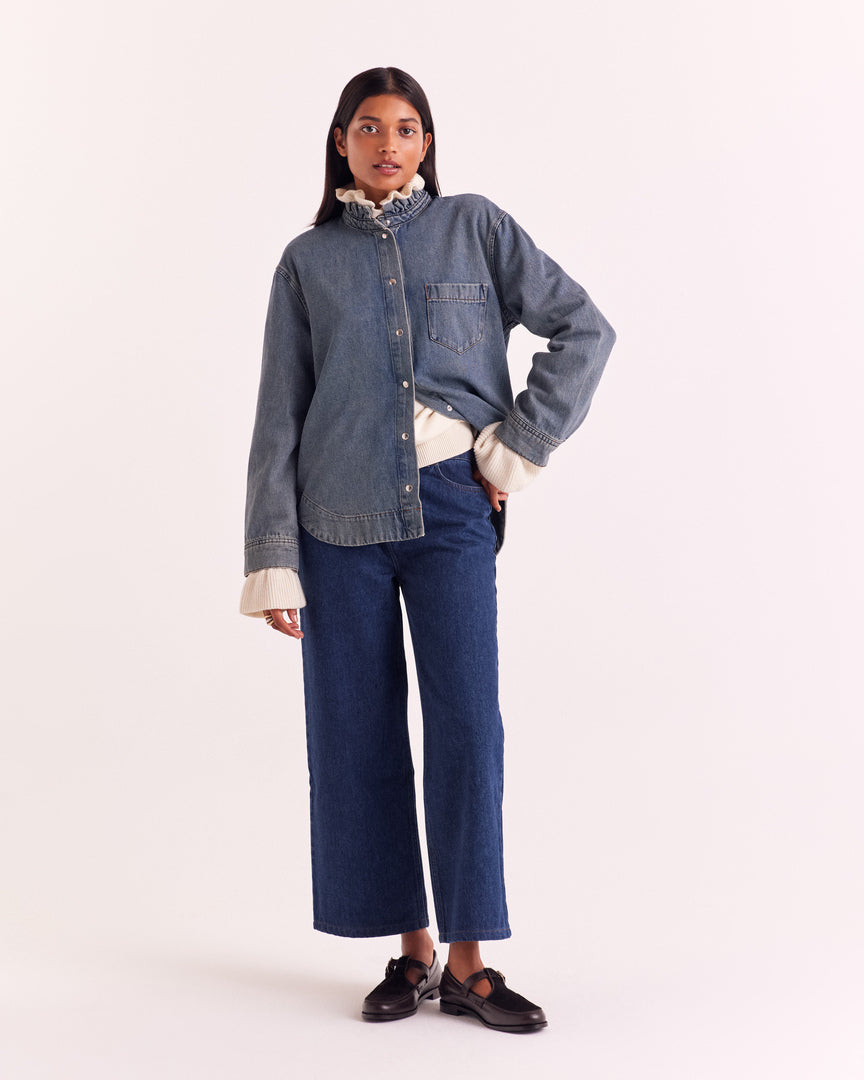 Jean Leonard bleu indigo
