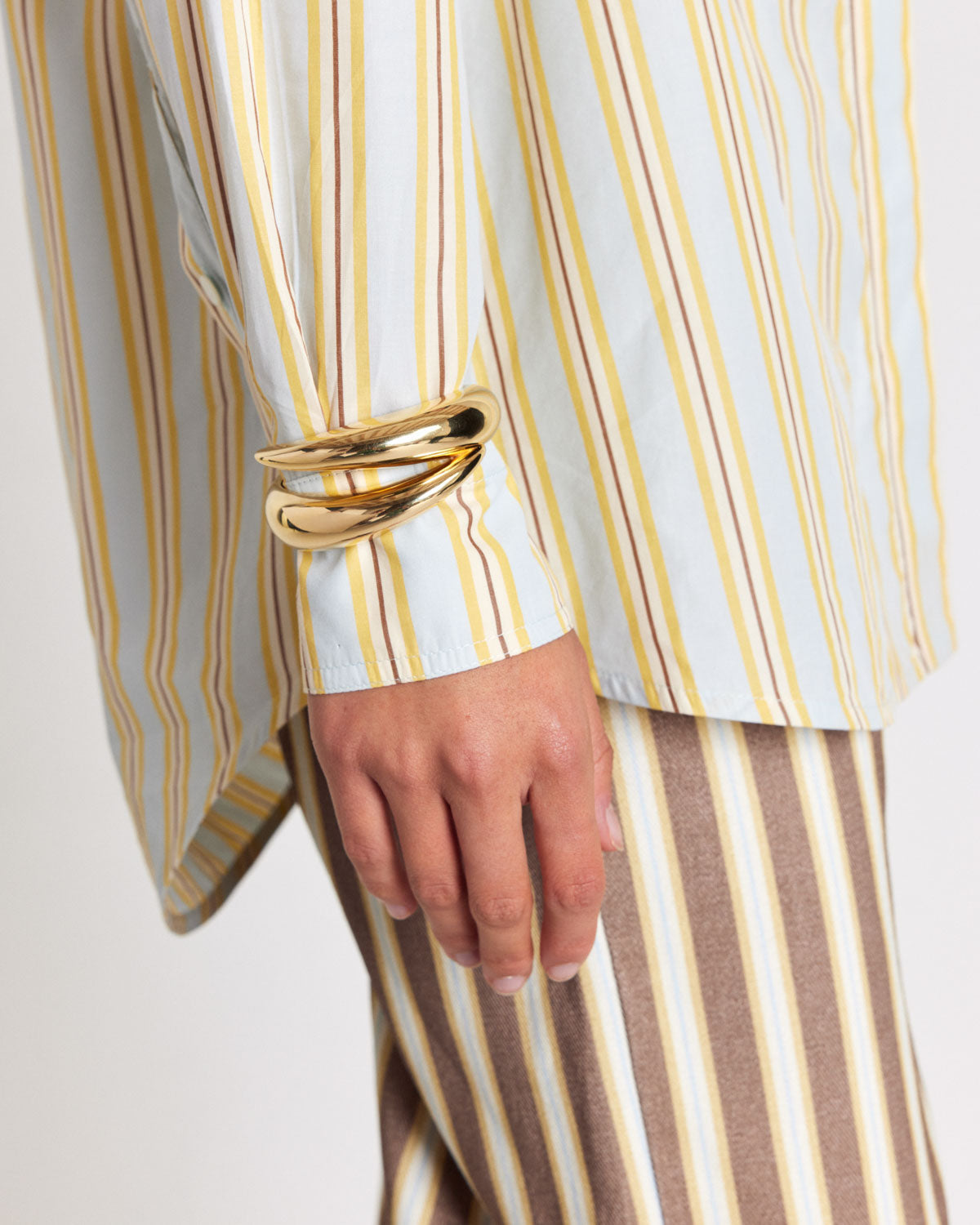 Chemise Eudes rayures bleu et jaune