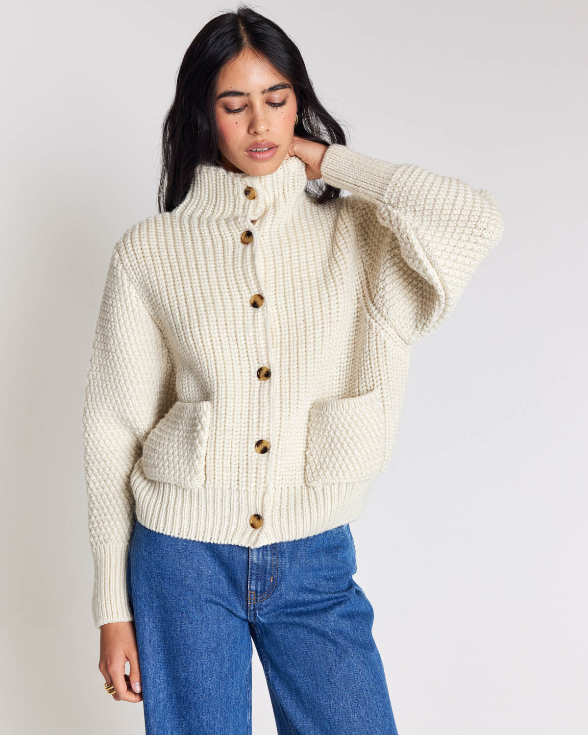 Cardigan Marcel écru