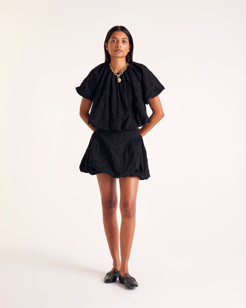 Blouse Isaure broderie noir