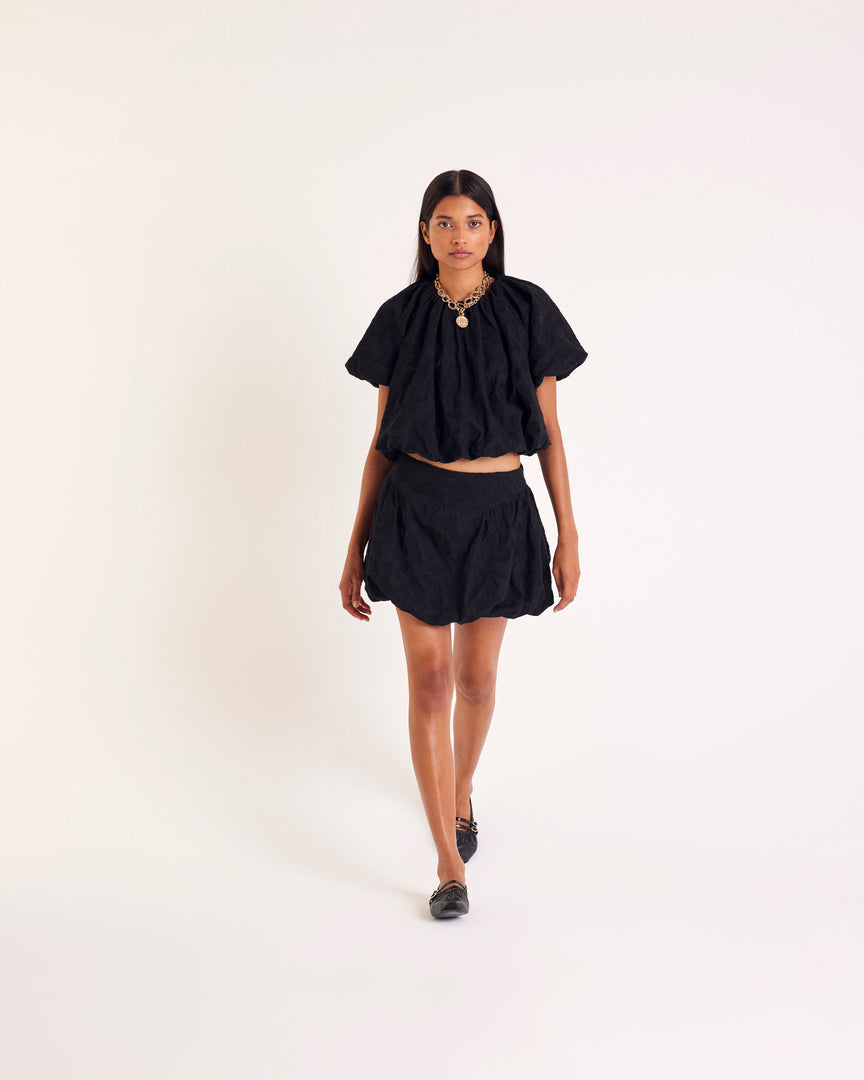 Blouse Isaure broderie noir