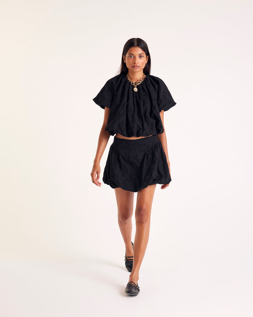 Blouse Isaure broderie noir