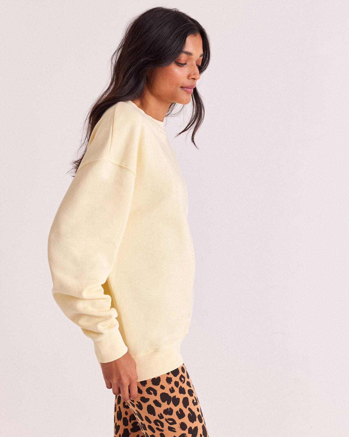 Sweat-shirt Virgile jaune beurre