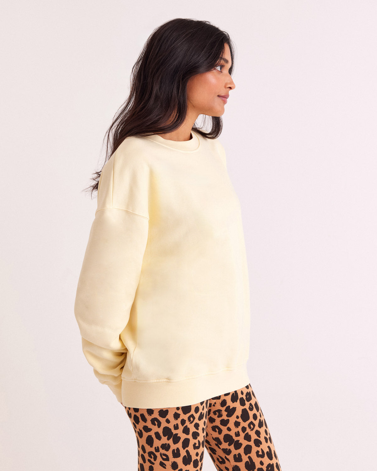 Sweat-shirt Virgile jaune beurre