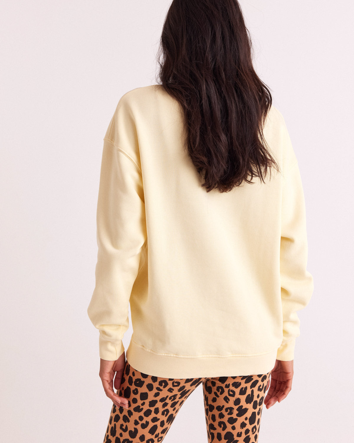 Sweat-shirt Virgile jaune beurre