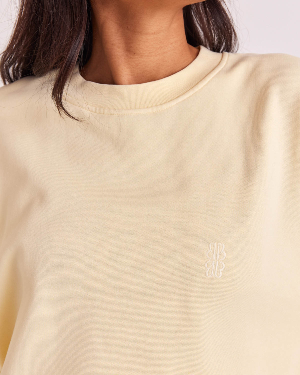 Sweat-shirt Virgile jaune beurre