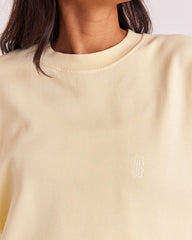 Sweat-shirt Virgile jaune beurre