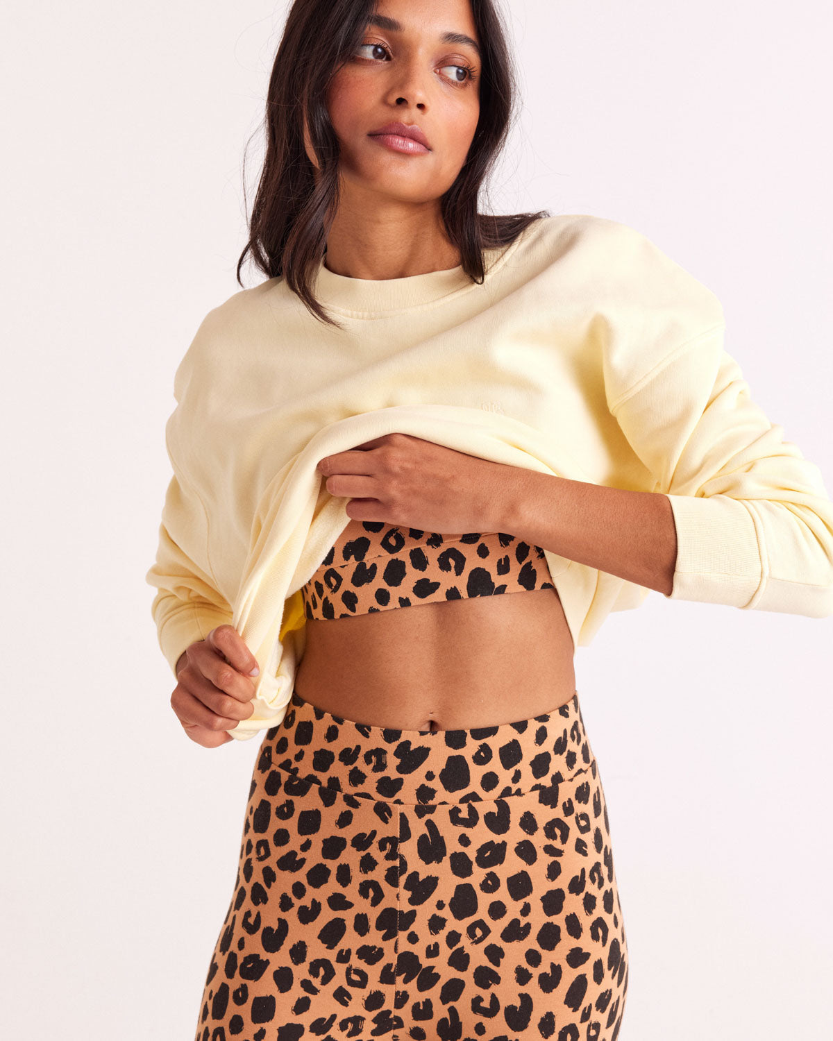 Sweat-shirt Virgile jaune beurre