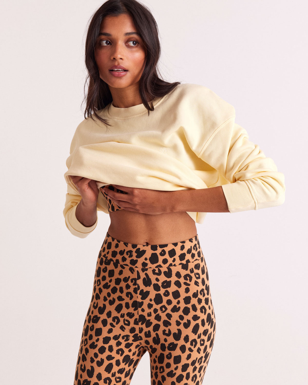 Sweat-shirt Virgile jaune beurre