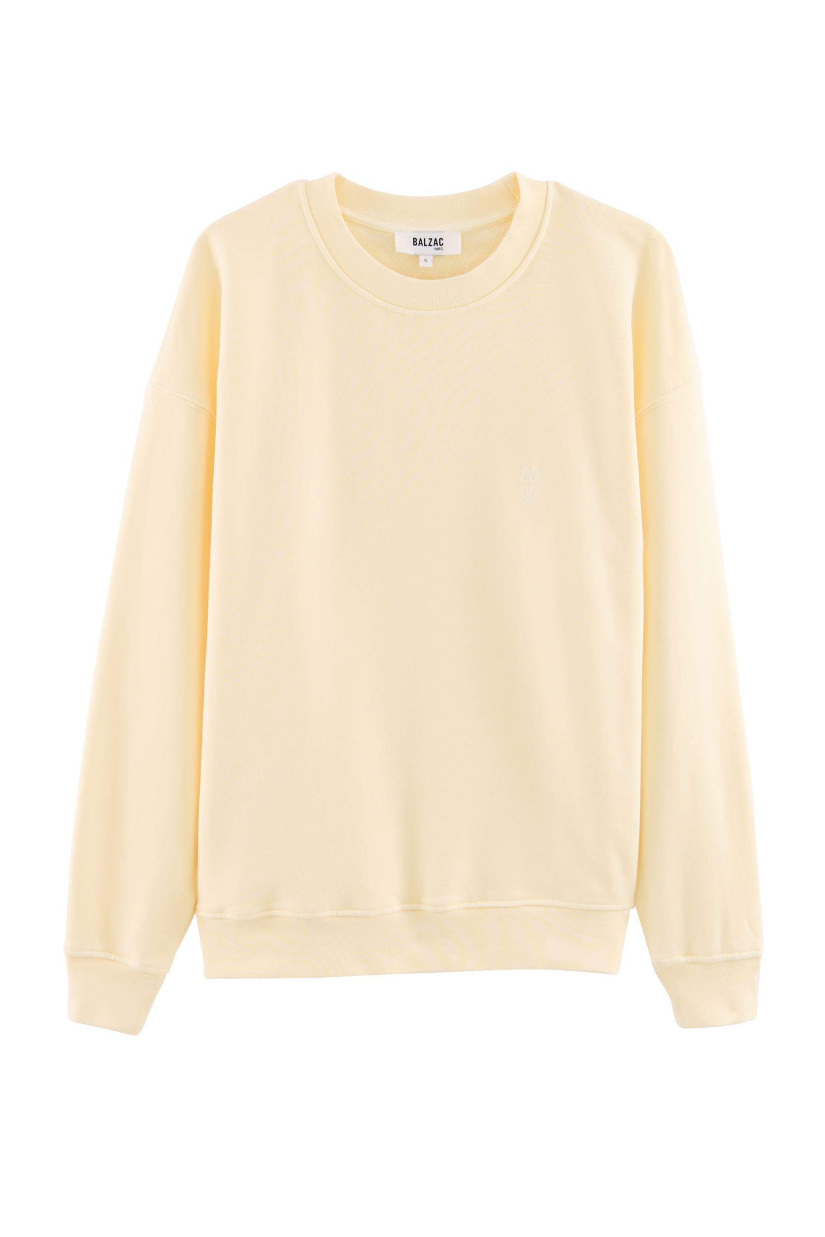 Sweat-shirt Virgile jaune beurre