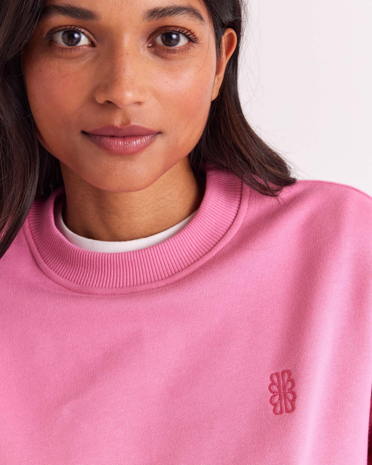 Sweat-shirt Virgile rose vif