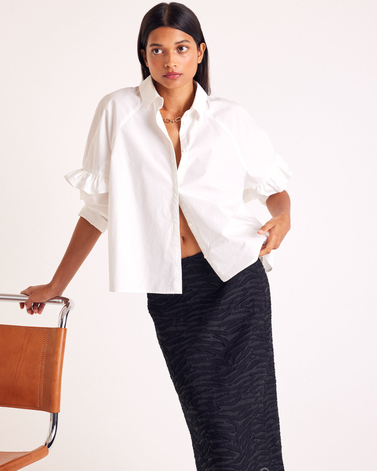 Chemise Jeanne blanc naturel