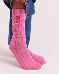 Chaussettes Felice rose