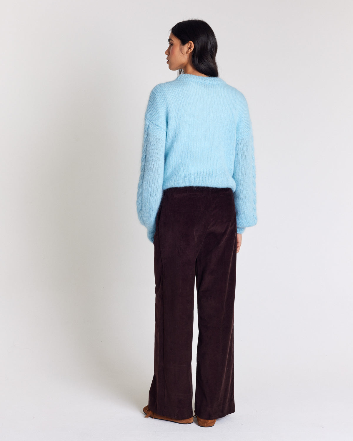 Pantalon Siméon velours chocolat