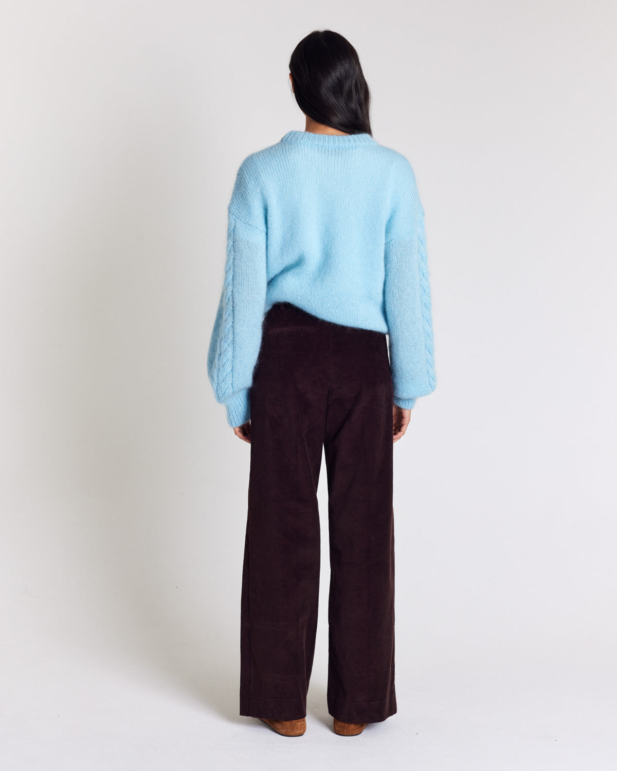 Pantalon Siméon velours chocolat
